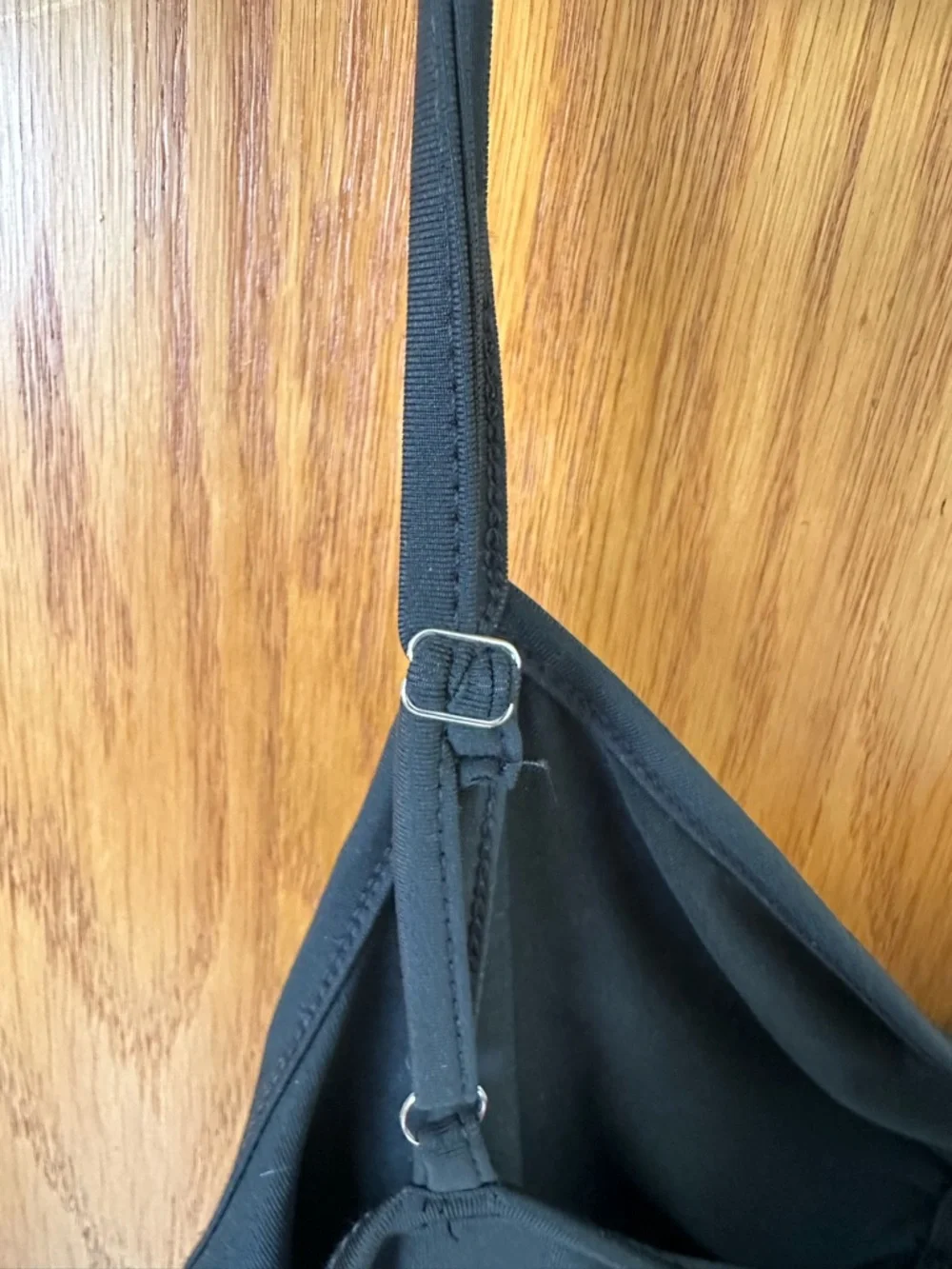 SHEIN Black Ruched V-Neck Spaghetti Strap Bodysuit - Picture 4 of 5